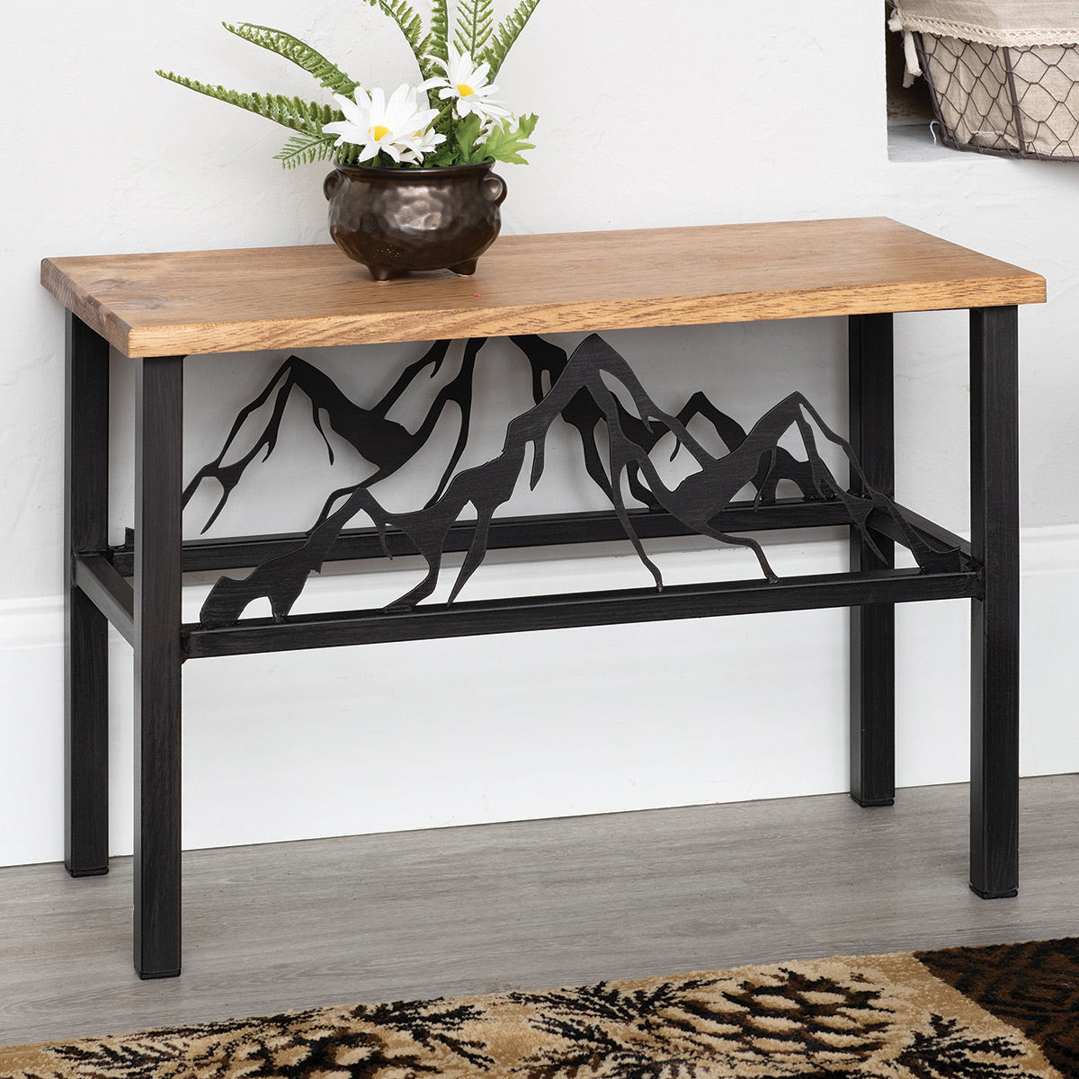 Three Peaks Mountain Accent Table/Bench