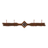 Diamond Copper Berry Concho 4 Hook Coat Rack