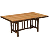 Hickory Rectangle Log Dining Table - 7 Foot