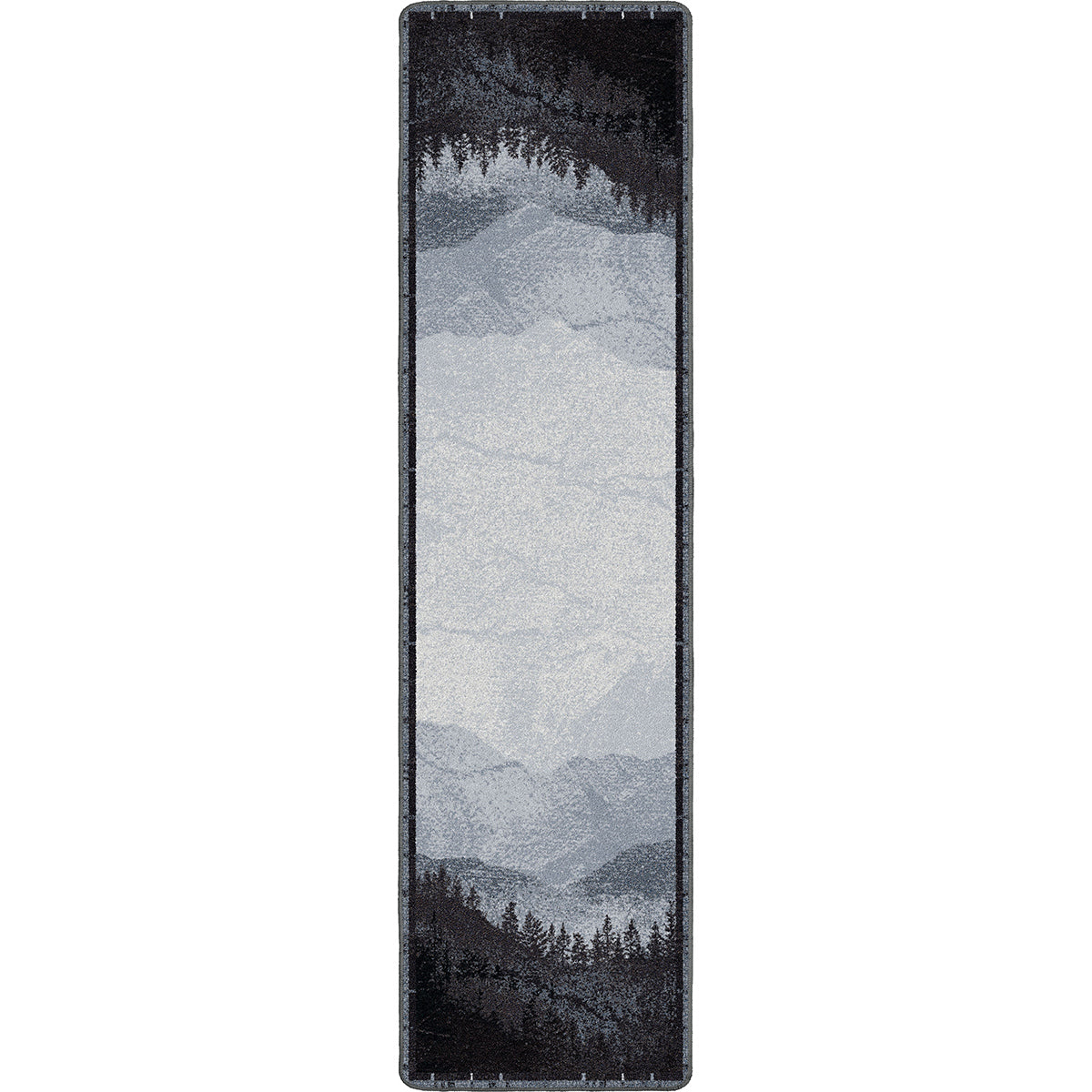 Mountain Crest Gray Rug - 2 x 8