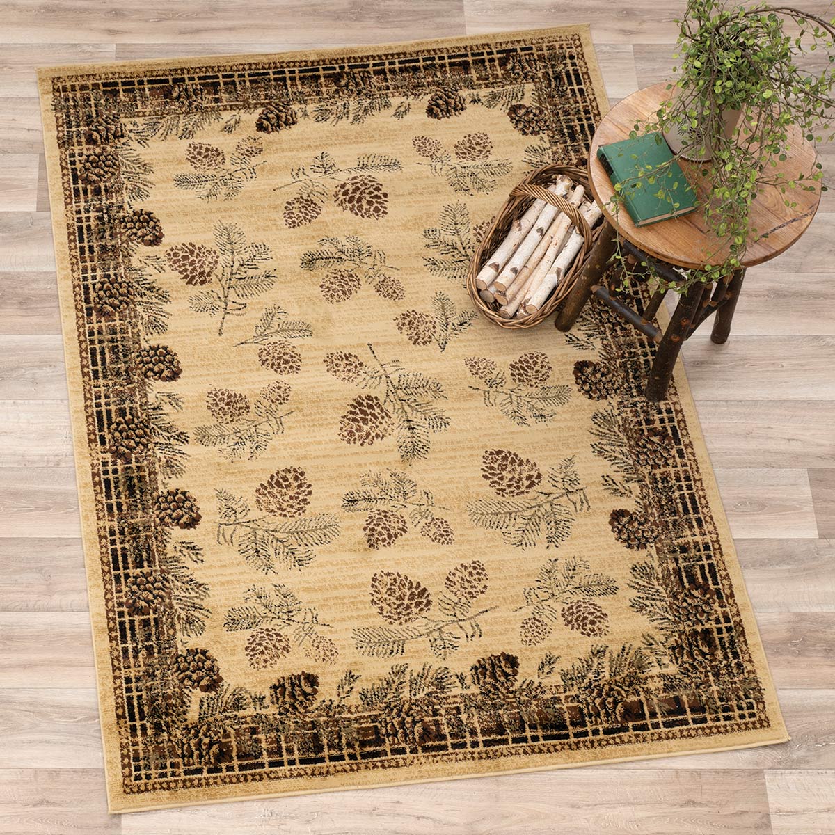 Pinecone Blooms Rug - 2 x 3 - OVERSTOCK
