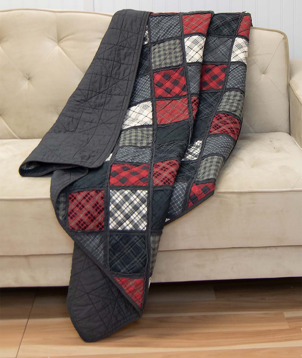Timber Plaid Timber Ridge Plaid Throw | Black Forest Decor