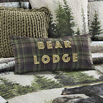 Breckenridge Bear Lodge Plaid Pillow - OUT OF STOCK UNTIL 07/30/2026