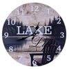 Rustic Lakeside Wall Clock