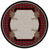 Plaid Elk Rug - 8 Ft. Round