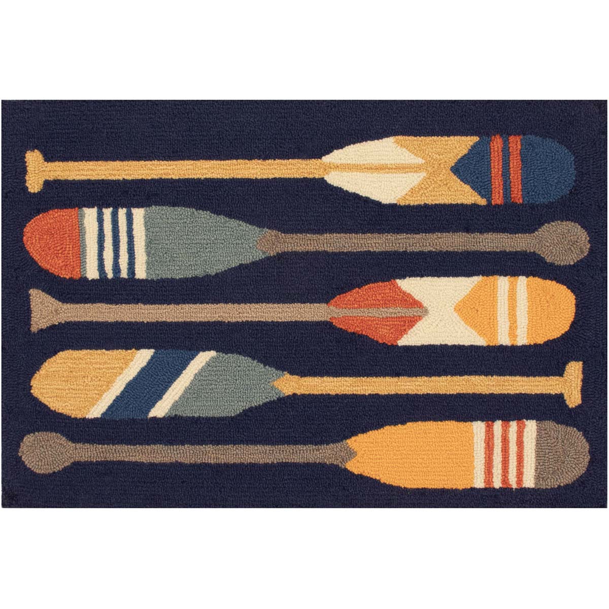 Striped Oars Indoor/Outdoor Rug - 1 x 2 - OUT OF STOCK UNTIL 08/05/2026