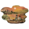 Duck Pond Carved Wood Wall Art
