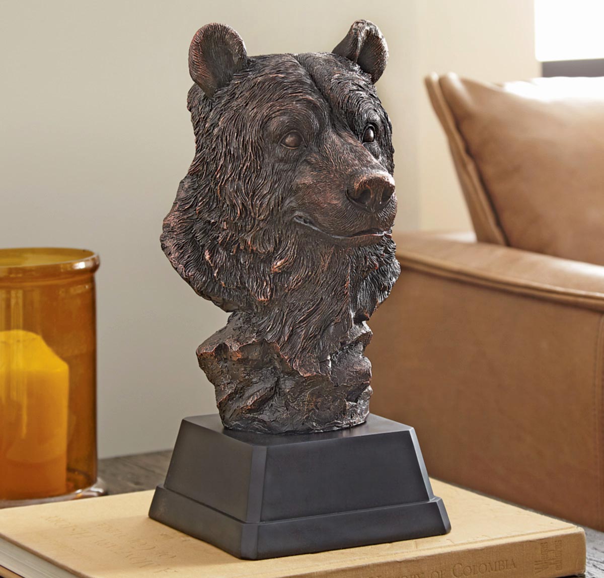 Bronze Style Bear Sculpture - CLEARANCE