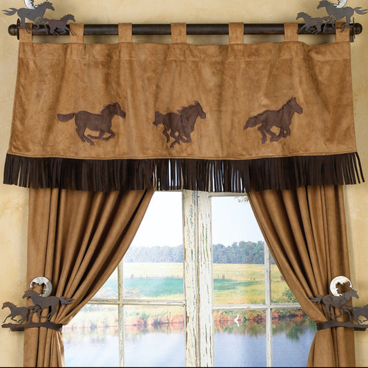 Three Horses Adobe Valance- SALE - OUT OF STOCK UNTIL 07/18/2026