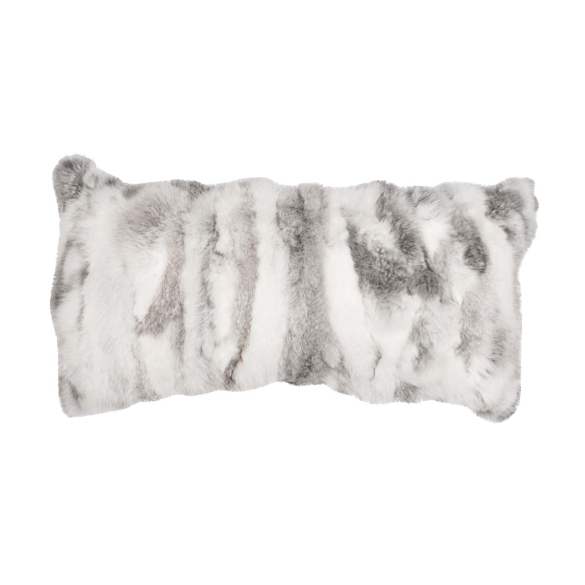 Gray Pieced Rabbit Pillow - 12 x 24