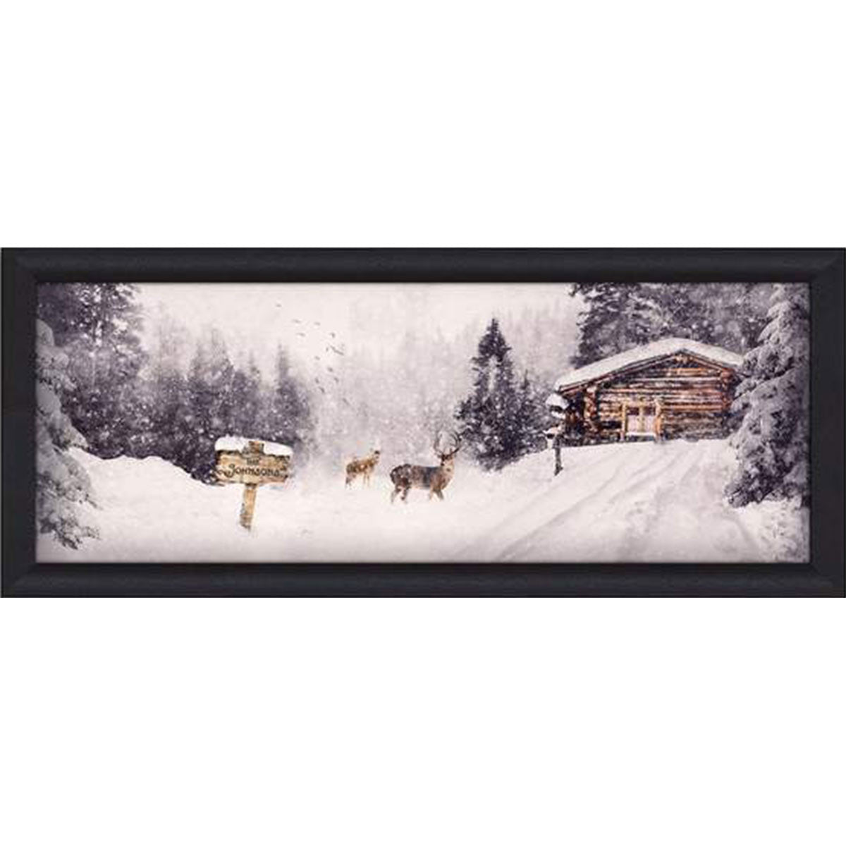 Winter Wonderland Personalized Framed Canvas