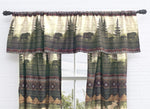 Mountain Meadow Moose & Bear Lined Valance