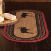 Stenciled Moose on the Loose Oval Runner - 1 x 3