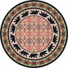 Cozy Bears Burnt Red Rug - 8 Ft. Round