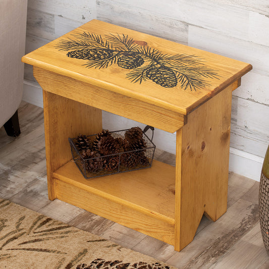 Pinecone Retreat End Table