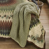 Sage Chunky Knit Throw