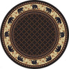 Bear Retreat Brown Rug - 8 Ft. Round