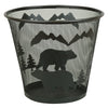 Metal Bear Waste Basket - SALE