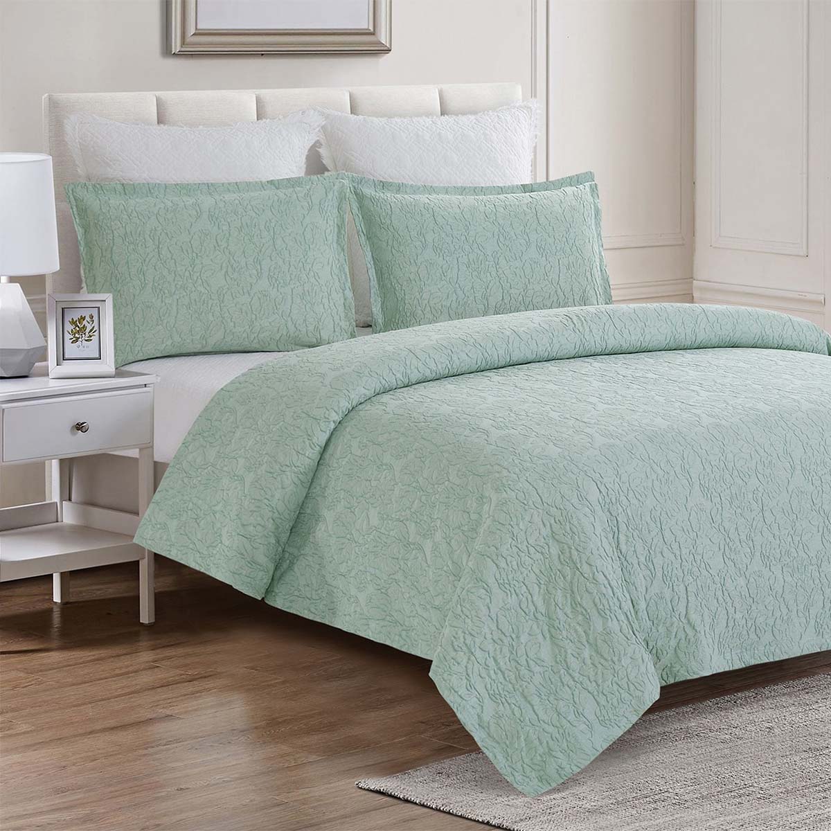 Seagrass Green Coverlet Set - Queen - OVERSTOCK - OUT OF STOCK