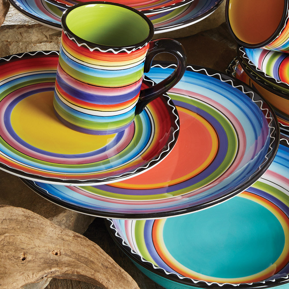 Tequila Sunrise Dinner Plates - Set of 4 - OVERSTOCK