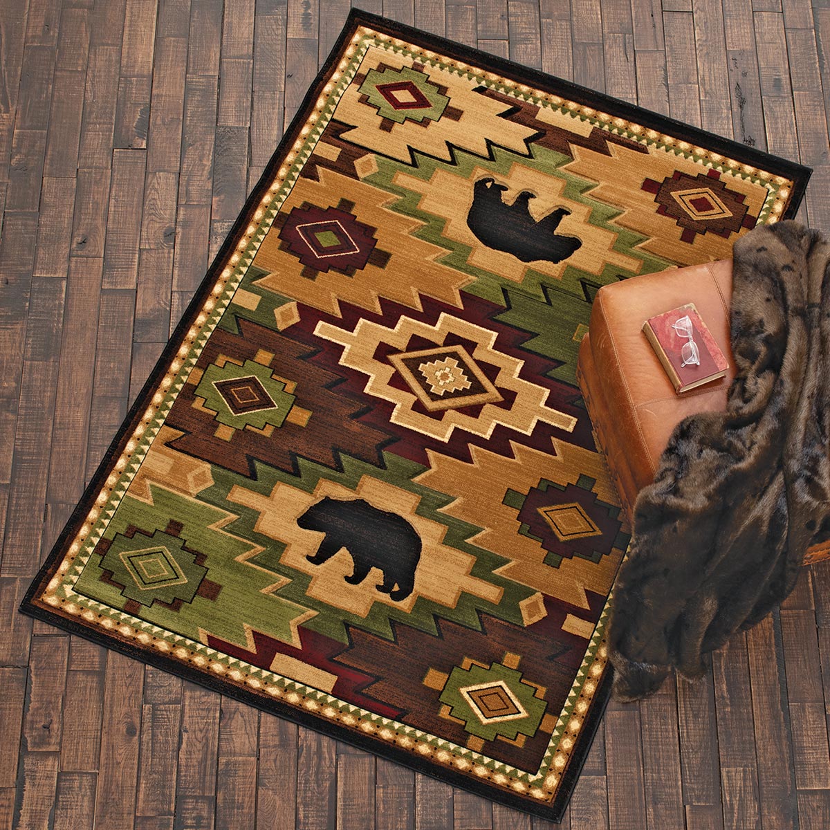 Canyon Bears Rug - 2 x 3 - OUT OF STOCK UNTIL 06/10/2026