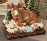 Relaxing Hot Chocolate Moose Figurine
