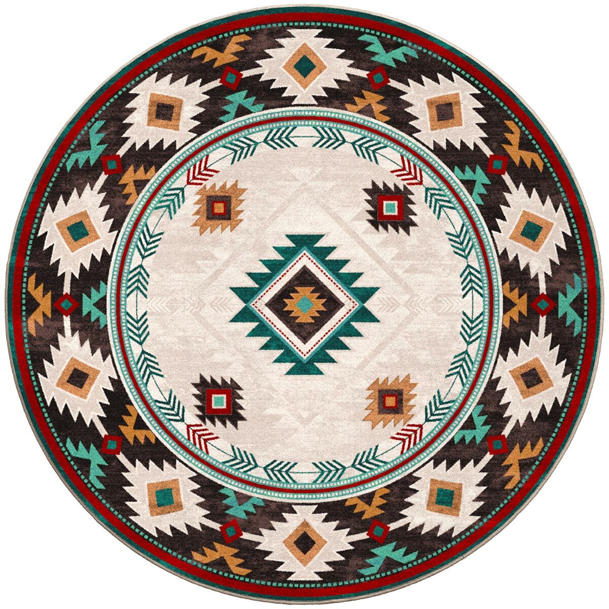 Whiskey River Electric Rug - 8 Ft. Round