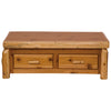 Cedar Log Enclosed Standard Finish Coffee Table w/ Elevating Top