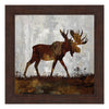 Moose Silhouette Framed Print