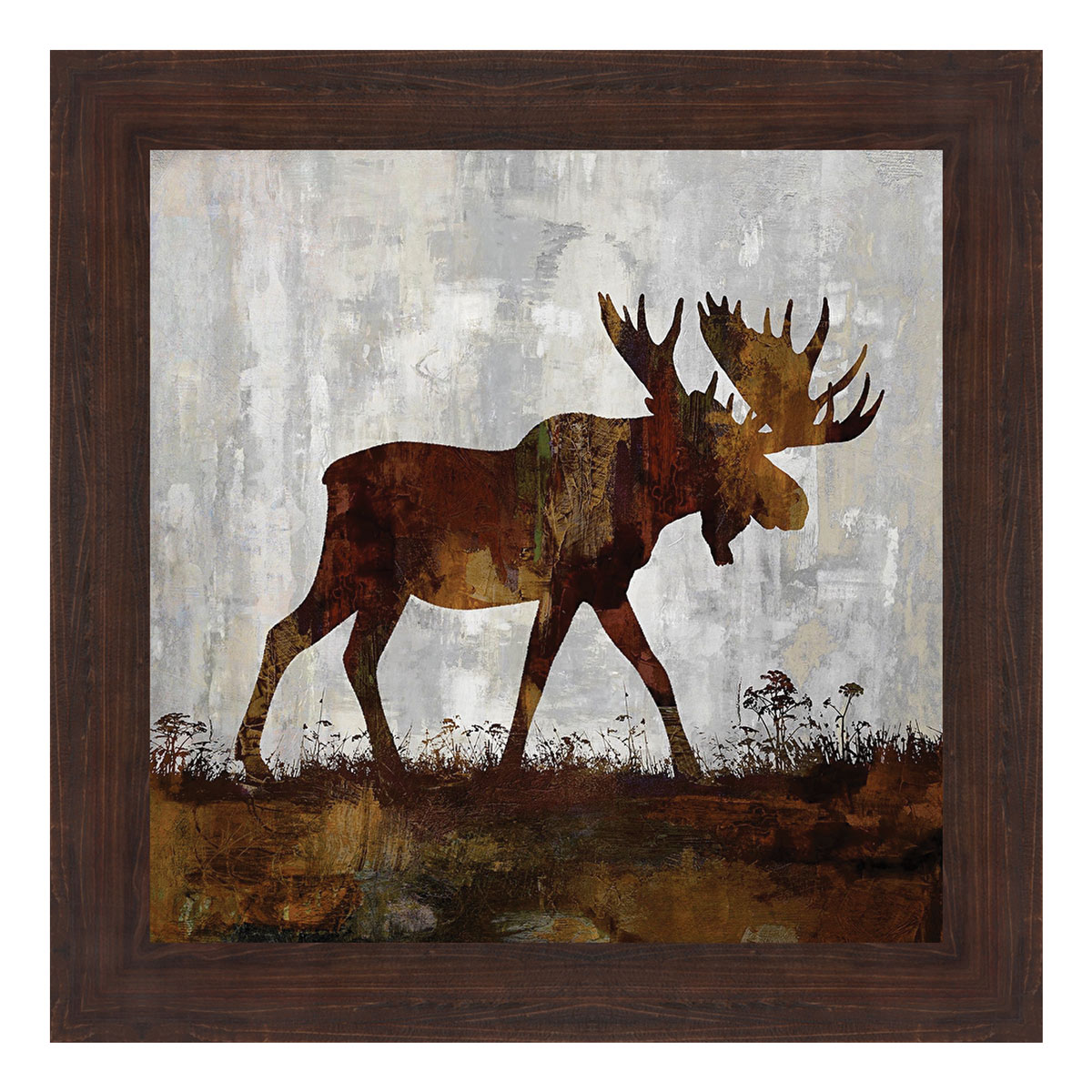 Moose Silhouette Framed Print
