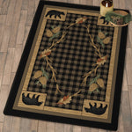Black Bear Cabin Rug - 5 x 8
