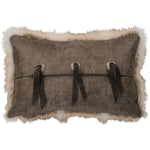 Cadillac Ranch Faux Fur & Conchos Pillow