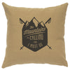 Mountains are Calling Linen Pillow - Straw