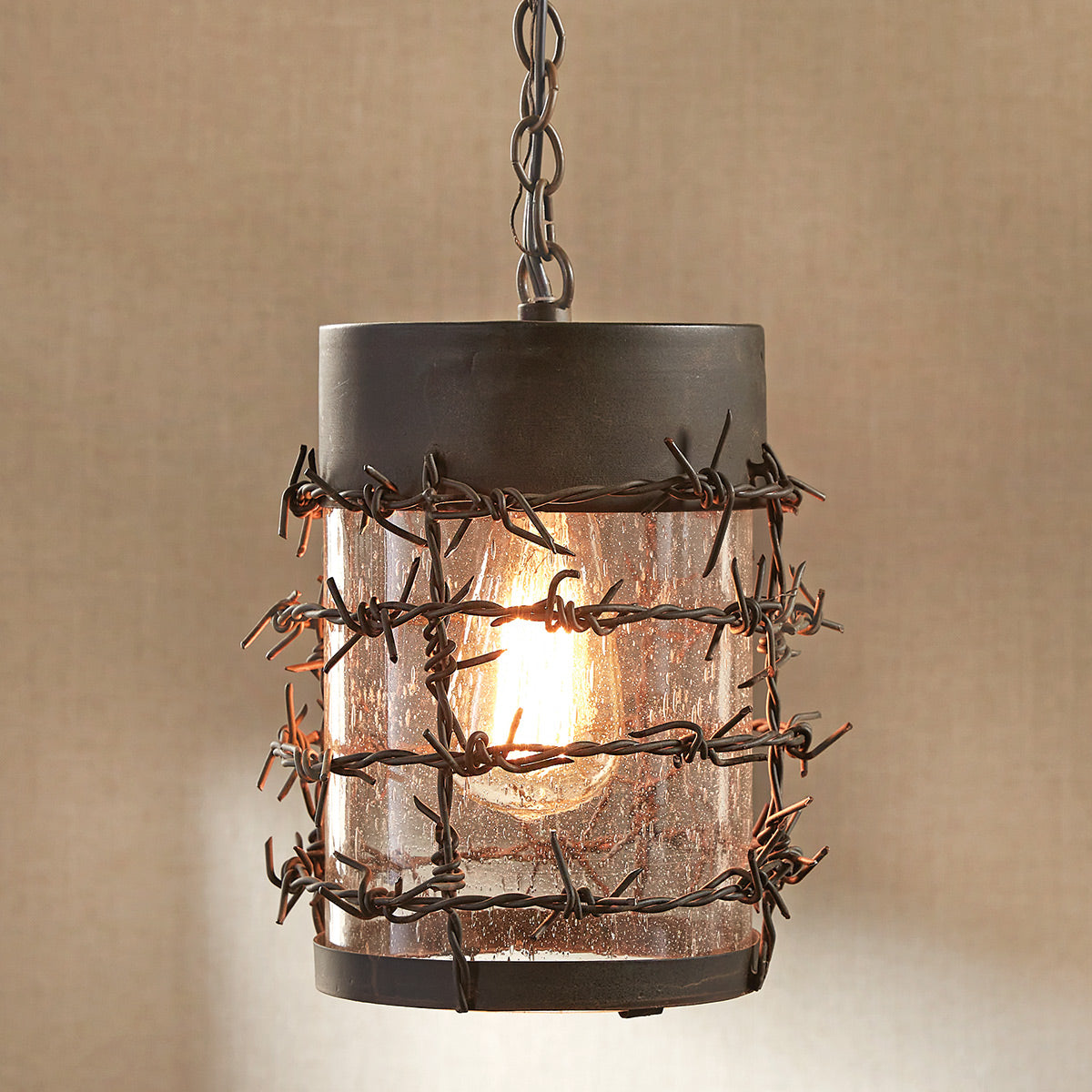 Cattle Ranch Barbed Wire Pendant Light - OUT OF STOCK UNTIL 07/04/2026
