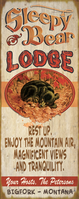 Sleepy Bear Sign