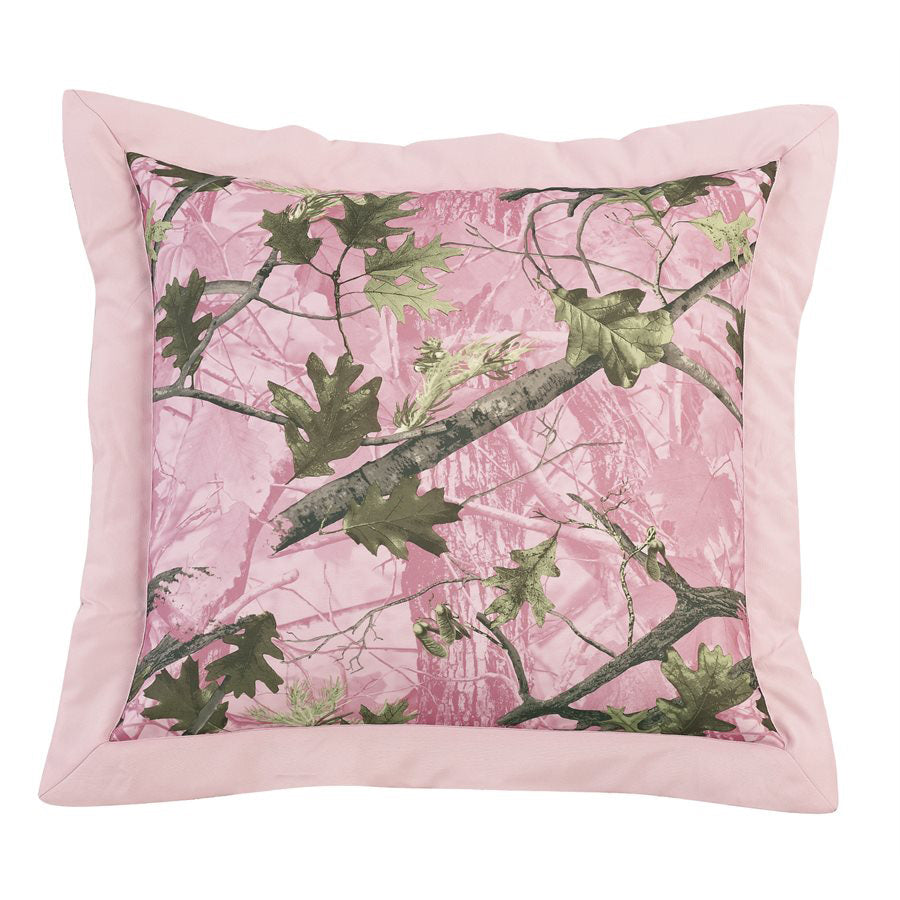 Pink Camo Euro Sham