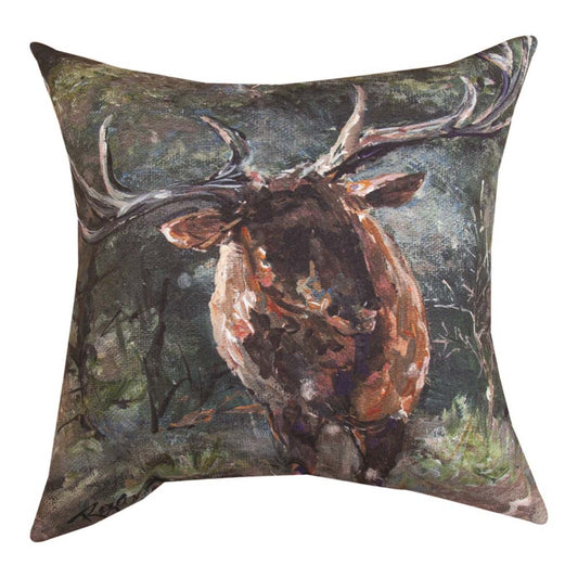 Majestic Forest Stag Indoor/Outdoor Pillow