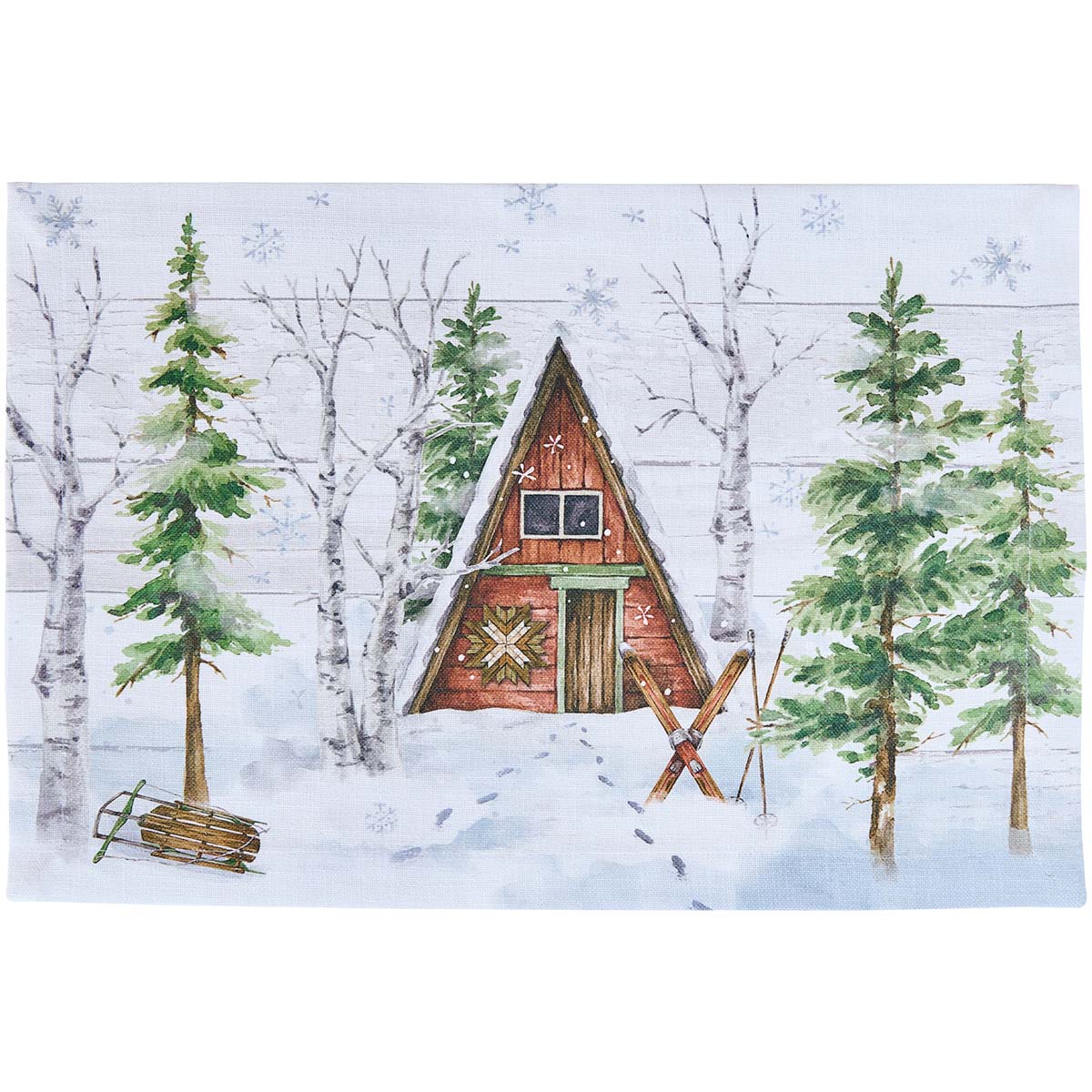 Winter Cabin Retreat Placemats - Set of 4