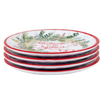 Forest Christmas Canape Plates - Set of 4