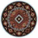 Whiskey River Rust Rug - 8 Ft. Round