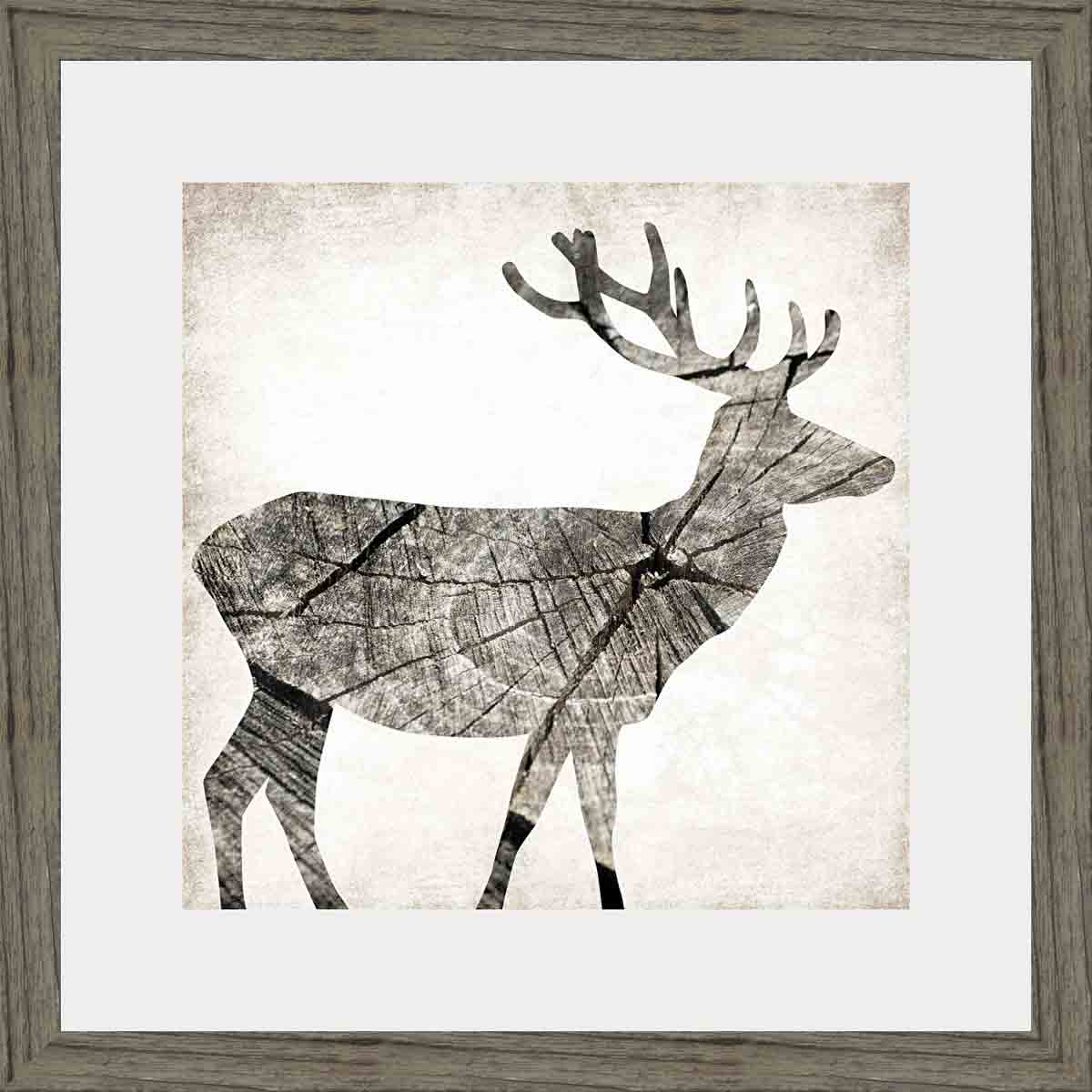 Woodwork Deer Wall Art