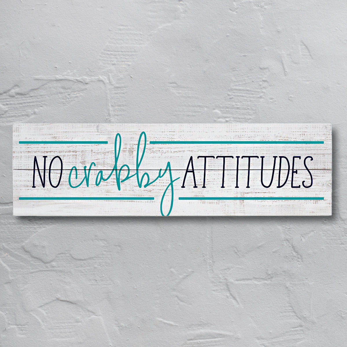 No Crabby Attitudes Wall Art - OVERSTOCK