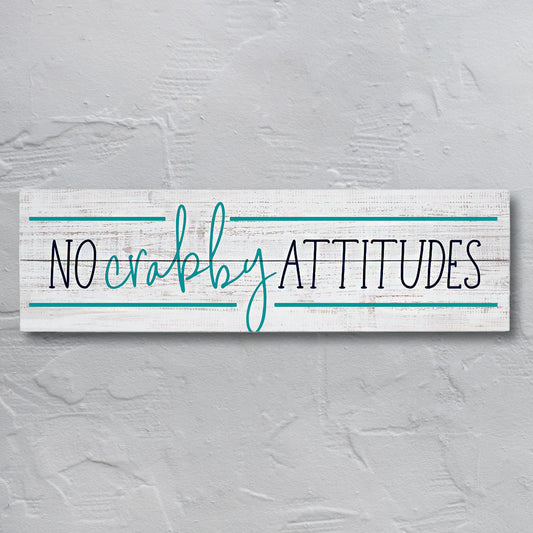 No Crabby Attitudes Wall Art - OVERSTOCK