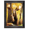 Personalized Moose Couple Framed Canvas Art - Small