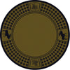 Moose Refuge Green Rug - 8 Ft. Round