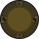 Moose Refuge Green Rug - 8 Ft. Round