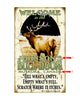 Bull Room Elk Sign