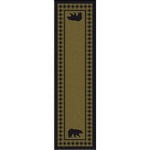 Bear Refuge Sage Rug - 2 x 8