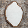 Timber Slice Bark Mirror