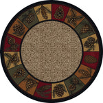 Pinecone Panels Rug - 8 Ft. Round